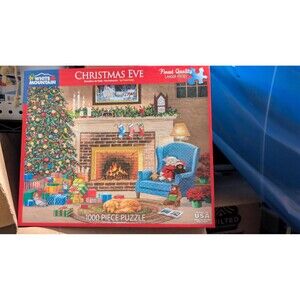 1 WHITE MOUNTAIN 1,000 PC PUZZLES COMPLETE EXEC COND CHRISTMAS EVE